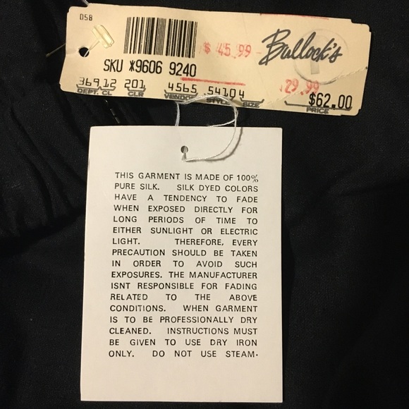 BLACK SILK SKIRT - Picture 3 of 4